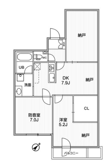 ルミナス練馬の間取り