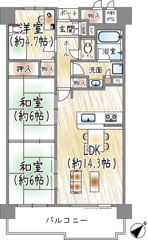 朝日プラザＣＩＴＹウエストヒル神戸Ｂ棟