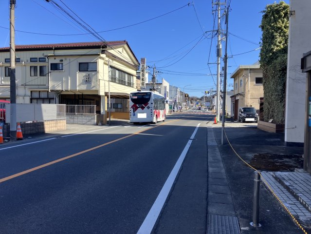 植田町中央一丁目 売土地の前面道路含む現地写真