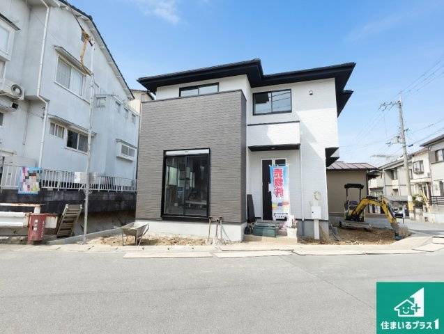 京都市伏見区醍醐下山口町　第1期　新築一戸建ての外観|周辺は落ち着いた街並みの住宅地！子育てがしやすい住環境です！まだ未完成ですが、現地でしかわからない事もございます。是非一度ご覧ください。