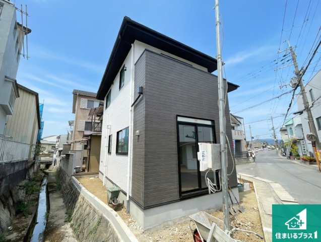 京都市伏見区醍醐下山口町　第1期　新築一戸建ての外観|周辺は落ち着いた街並みの住宅地！子育てがしやすい住環境です！まだ未完成ですが、現地でしかわからない事もございます。是非一度ご覧ください。