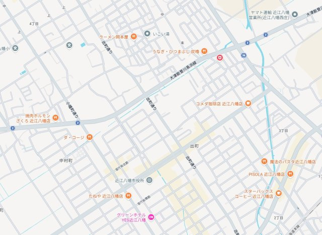 近江八幡市出町　第1期　新築一戸建ての地図
