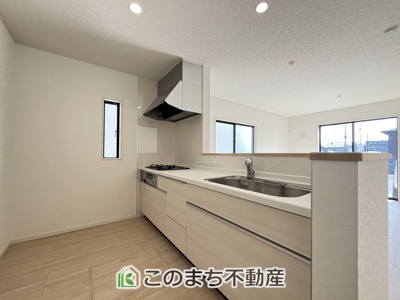 【キッチン】 | CRADLEGARDEN小山市東間々田第7　2号棟 | 人気の対面式キッチン☆料理をしながらご家族とコミュニケーションが取れます♪
