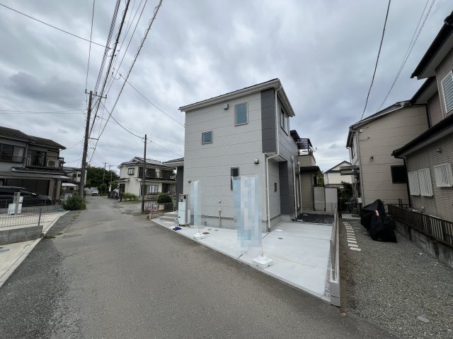 あきる野市上代継　新築戸建全1棟の前面道路含む現地写真