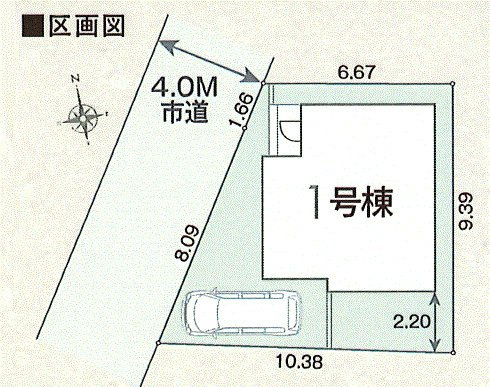あきる野市上代継　新築戸建全1棟の区画図