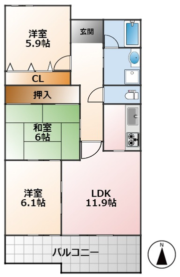 【間取り】 | レジェンダリー小松