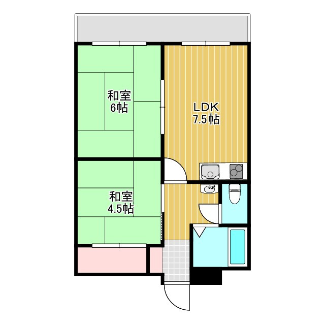 コーポ柴原の間取り