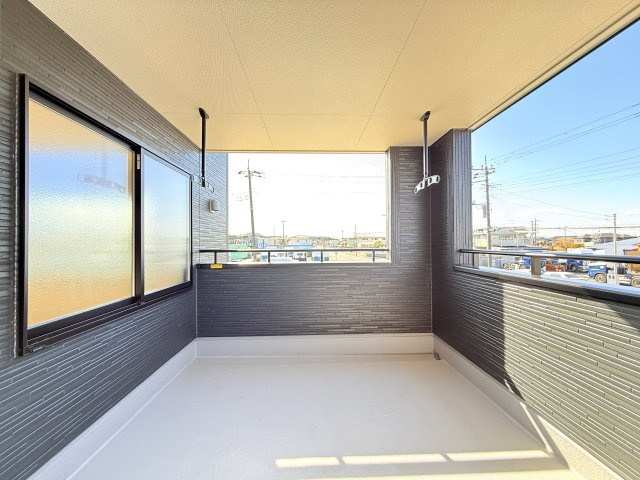 大洗町五反田3期　新築戸建　1号棟のバルコニー