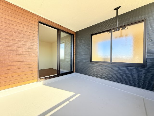 大洗町五反田3期　新築戸建　1号棟のバルコニー