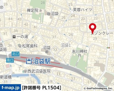 【地図】 | エヴェナール沼袋