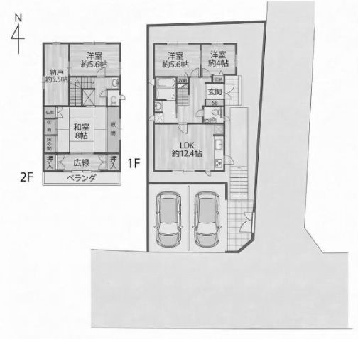 【間取り】 | 箕面市箕面３丁目　中古戸建
