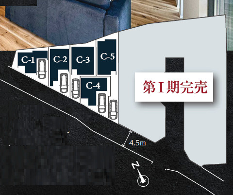 鵠沼神明3丁目第Ⅱ期　新築戸建　全12邸c-1号棟の区画図