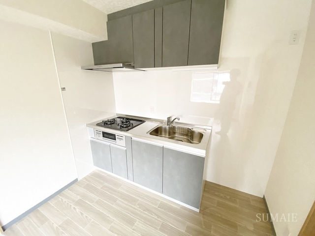 ハウスコットンテールのキッチン|キッチンです☆3口ガスコンロついてます！