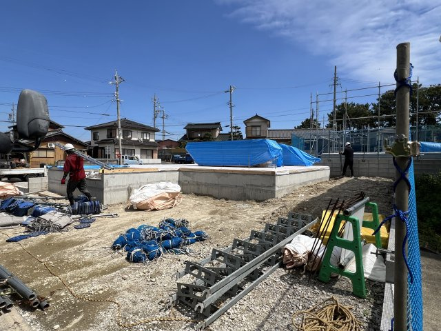碧南第65尾城町　新築戸建＜1号棟＞の外観|ただいま建築中です♪（2026.5.7）