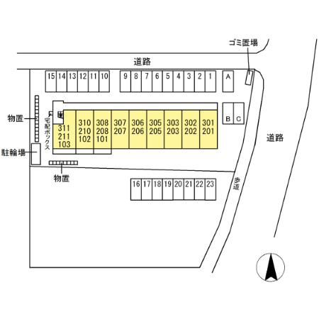 Ｄ－ｒｏｏｍ太日通の区画図
