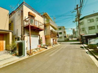 【前面道路含む現地写真】 | 戎島町１丁　売土地 | 前面道路約６ｍ！広々運転の苦手な方も安心ですね♪