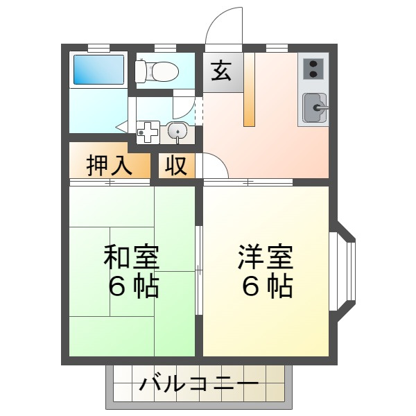YZハイツの間取り