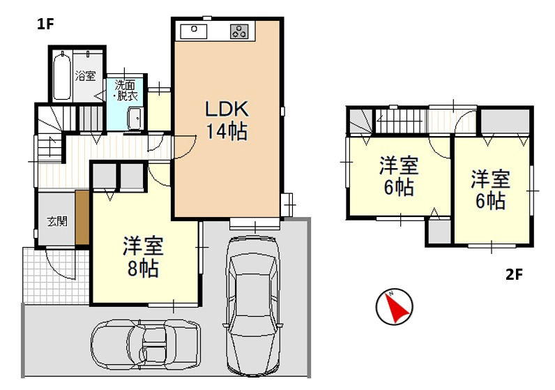 新潟市西区内野西2丁目の間取り|※間取図と現況が異なる場合は現況を優先させていただきます