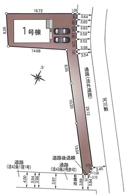 【区画図】 | クレイドルガーデン上牧町下牧第３ | 区画図