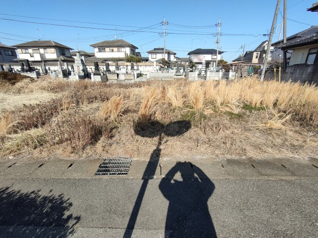 下野市上大領　1区画の前面道路含む現地写真|広いお庭ご希望の方にもおすすめです♪
※2026年1月撮影