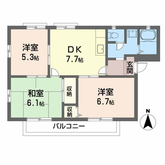 【間取り】 | ファミーユ美津