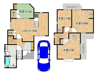 【間取り】 | 綾井　中古一戸建