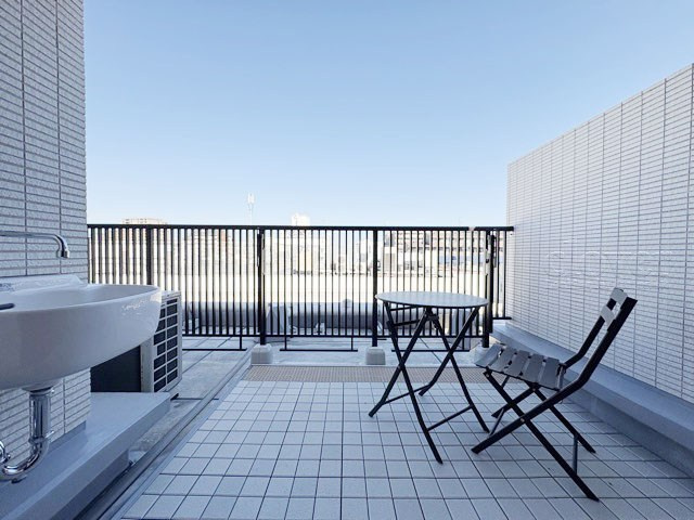 【展望】 | サンウッド浜田山 | ルーフバルコニーと眺望です。～即日のご見学可能～　お問合せはお気軽にどうぞ。