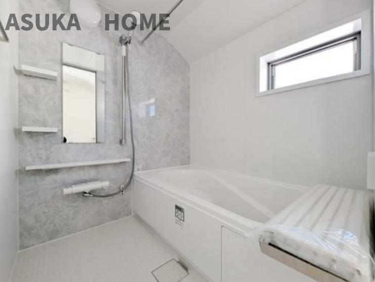 篠原西町新築戸建ての浴室|毎日の疲れを癒すバスタイム。浴室換気乾燥暖房機付きでお風呂の環境も維持にも◎！