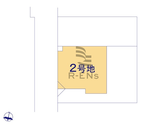 【区画図】 | 練馬区田柄２丁目　売地　２区画 | 教育施設も徒歩10分圏内に充実の子育てしやすいエリア