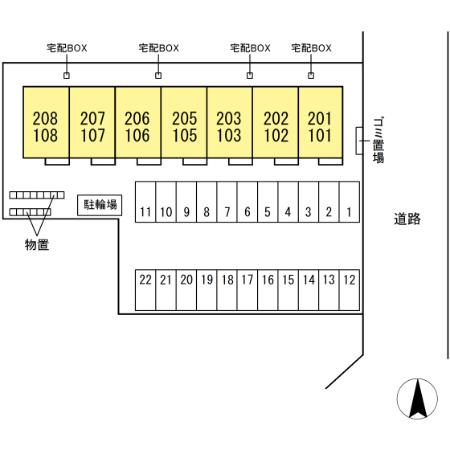 エーデルハイムＭⅡの区画図