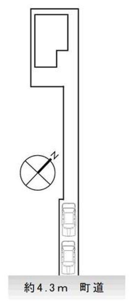 北葛飾郡松伏町　　大字松伏　中古戸建の区画図|区画図です