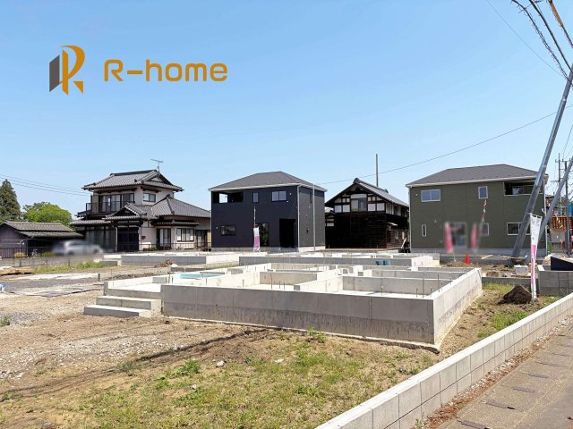 那珂市瓜連第14　新築戸建て　2号棟の外観|近隣の同仕様完成物件をご見学いただけます♪