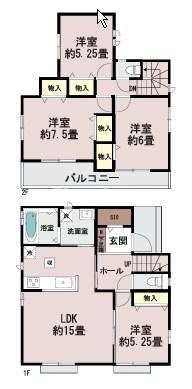 草加市谷塚仲町　 新築分譲住宅 全６邸の間取り|ドキドキの新生活も、安心してスタート。ぴったりの住まいを見つけませんか？クランディアが一緒に住まい選びをサポートします‼　まずは、お気軽にお問合せください　＃クランディア