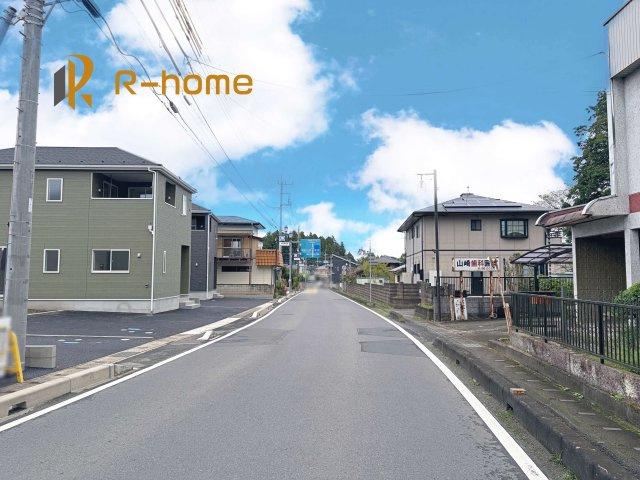 那珂市瓜連第14　新築戸建て　3号棟の前面道路含む現地写真|堂々！建物完成♪実際のお部屋をご見学可能です♪
ご見学が一番の資料！お気軽にお問い合わせ下さい♪