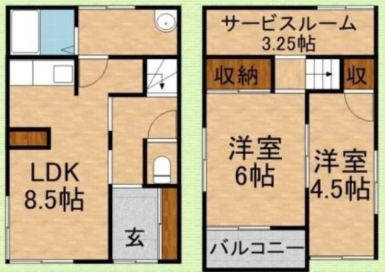 中古戸建　ふじみ野市大井武蔵野の間取り