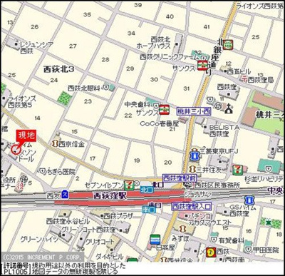 【地図】 | メゾンドール西荻窪