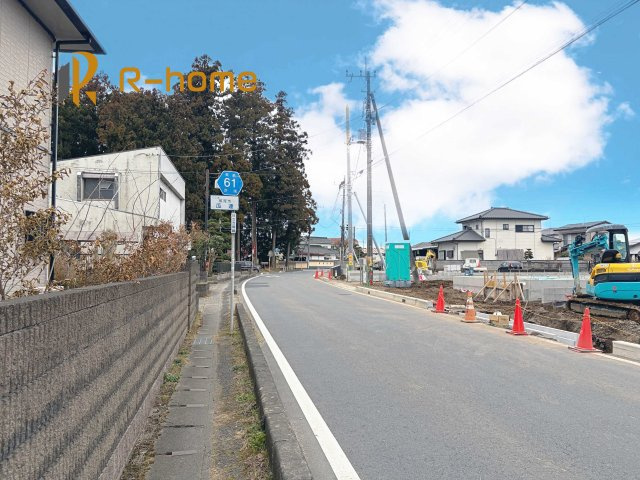 那珂市瓜連第14　新築戸建て　4号棟の前面道路含む現地写真|周辺環境も併せて案内致します♪
ぜひ現地へお越しください♪