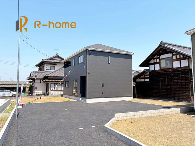 那珂市瓜連第14　新築戸建て　4号棟の外観|建物完成いたしました！ご予約で『平日』や『夕方』などでもご見学可能です！