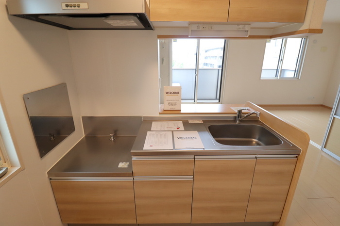 PARK　HILLS　MIYAKO　Ｆのキッチン|お料理しやすいキッチンです