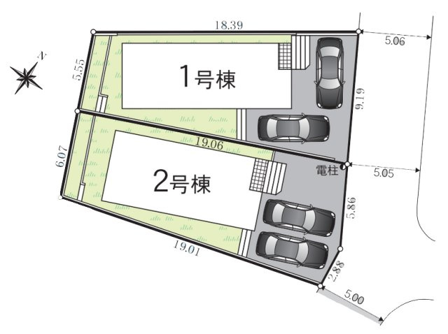 【区画図】 | 豊明市前後町仙人塚1736-176『仲介料無料』新築戸建て | 1号棟