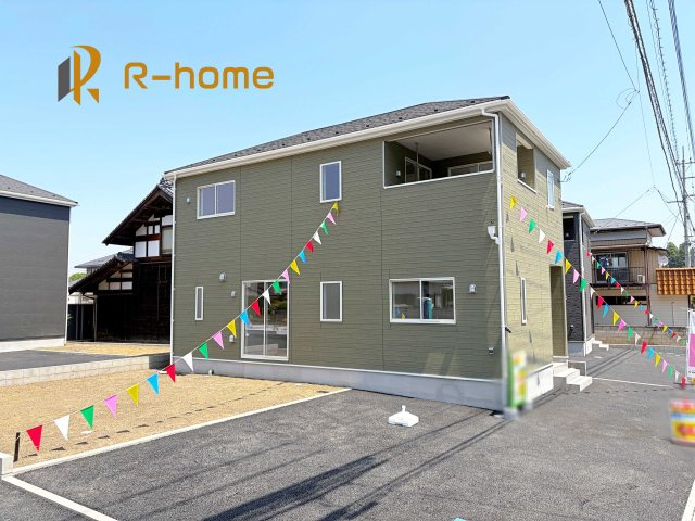 那珂市瓜連第14　新築戸建て　5号棟の外観|建物完成いたしました！ご予約で『平日』や『夕方』などでもご見学可能です！