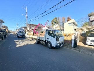 【前面道路含む現地写真】 | 狭山市北入曽　新築分譲　西武新宿線『新所沢駅』バス20分　【山王小学区】