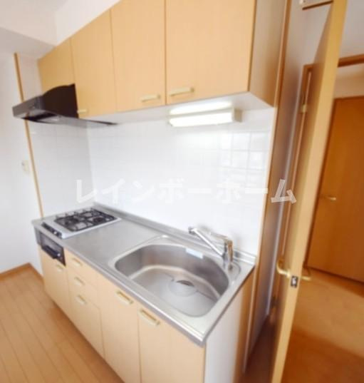 足立区鹿浜７丁目の賃貸マンションのキッチン