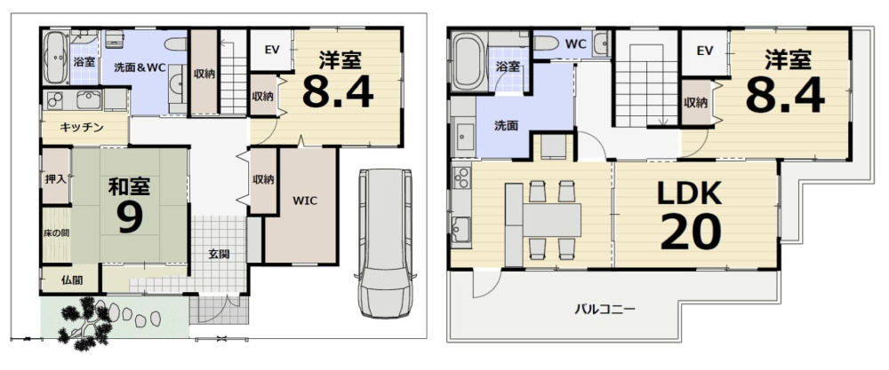 西宮市上田東町の間取り|1階にもキッチンがあります