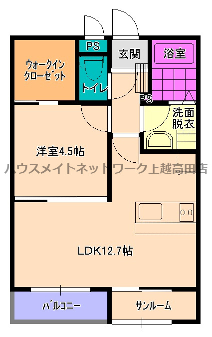 プリヨン高田の間取り|間取図