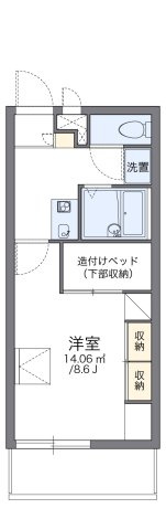 レオパレスフラワーの間取り