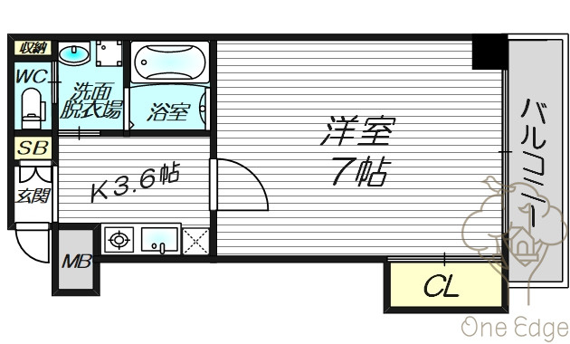 テラスレジデンス梅田東の間取り