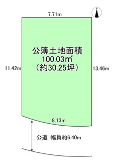 【土地図】 | 茨木市大正町　建築条件無し売土地 | 建築条件無し！