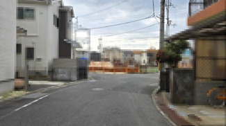 【前面道路含む現地写真】 | 茨木市大正町　建築条件無し売土地 | 公道：幅員約6.4m