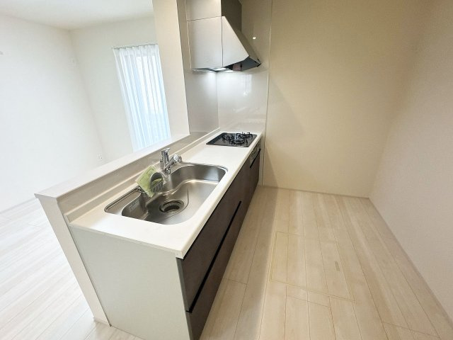 【キッチン】 | ふじみ野市鶴ケ舞1丁目　新築一戸建住宅　全1棟　(ふじみ野店) | オールインワン浄水器付きの便利なシステムキッチン！